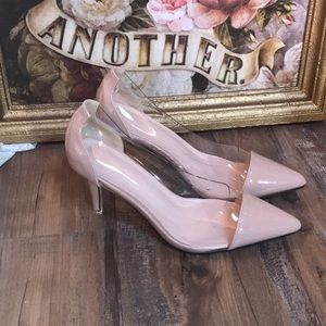 Nude/clear heels NWOT from SHEIN